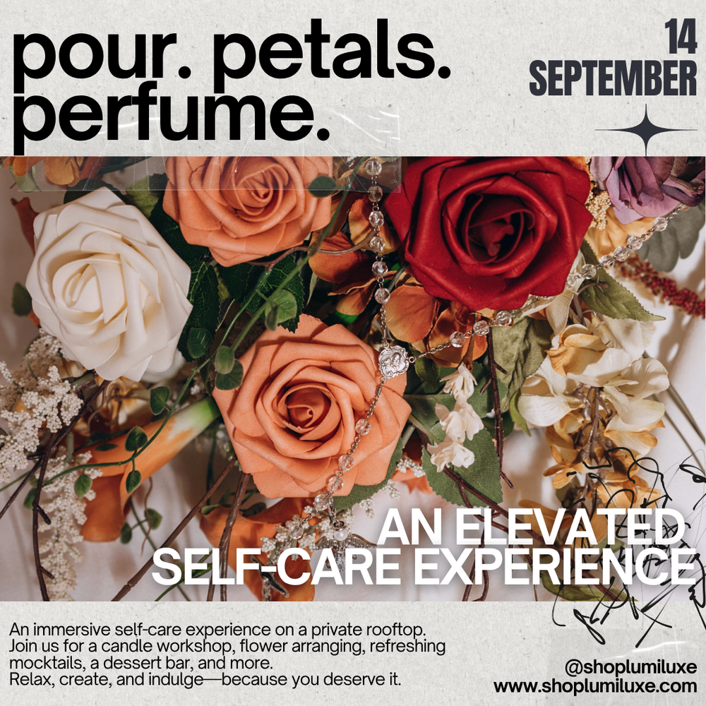 POUR. PETALS. PERFUME.
